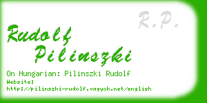 rudolf pilinszki business card